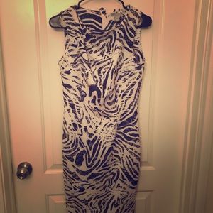 Black and White Zebra Print Midi